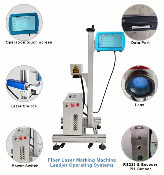 Buy Date Coding Fiber Laser Engraving Machine For Metal ISO CE Certificate at wholesale prices