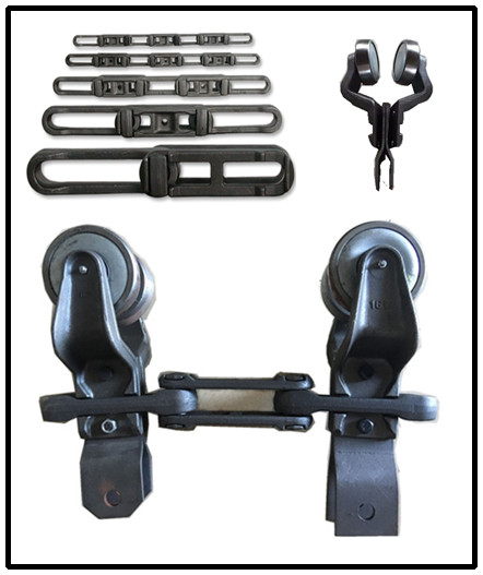 1.1KW 2.2KW Industrial Overhead Conveyor Chain For Powder Coating Line X348