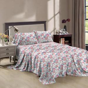 Quality 100% Polyester Multi Size Custom Printed Sheet Set for Queen Size and King Fitted Sheet for sale