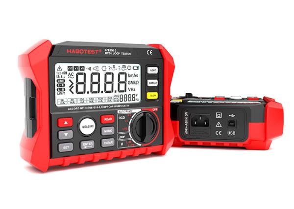Buy HT5910 RCD Loop Tester / Digital Resistance Meter For GFCI Loop Resistance Testing at wholesale prices