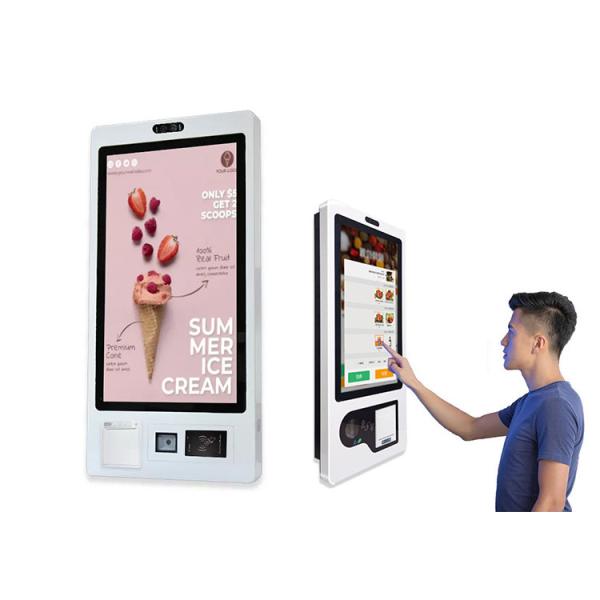 Buy 23.8 Inch Built In Thermal Printer Ticket Vending Machine Payment Ordering Kiosk Machine at wholesale prices