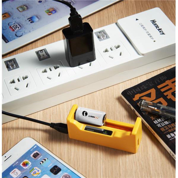 LED Torch Battery Charger , 18650 / 17670 Batteries Cree Flashlight Charger