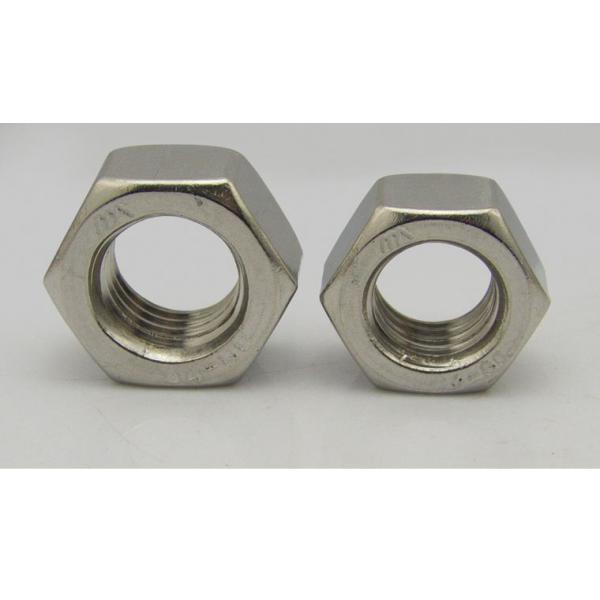 1.25mm Pitch M12 Hex Lock Nut Q235 Materail Electroplating Zinc Finish Color