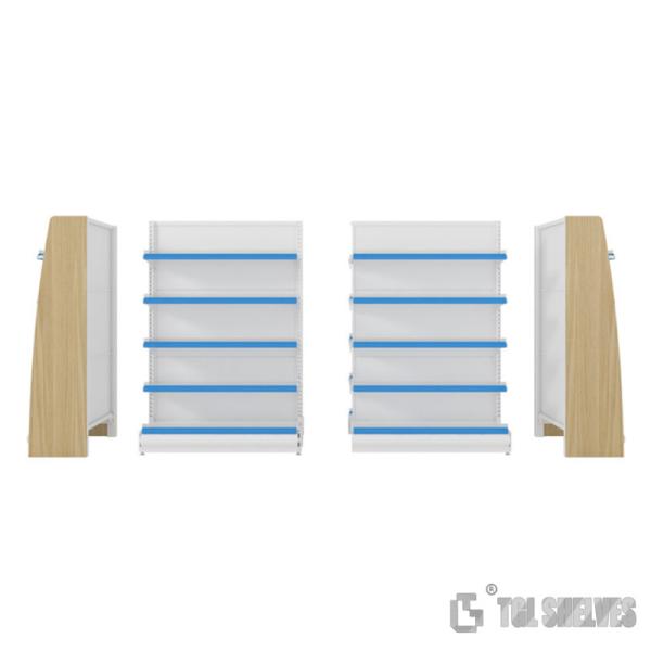 Single Sided Medicine Store Rack , OEM Display Racks For Pharmacy Morden Style