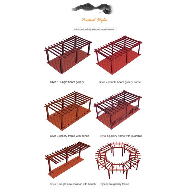 Outdoor Insect Prevention PVC Column Garden Arches and Arbors for Balcony Farm Park
