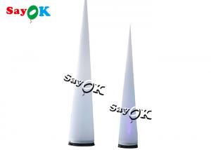 China Wedding Inflatable Lighting Decoration Cone Column Custom Colors With Led Light on sale