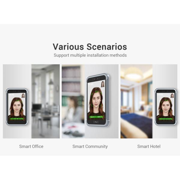 CE FCC Facial Recognition Access Control System 8.0 Inch Screen For Hotel / Office
