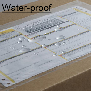 9527 Product 7.5" x 5.5" Clear Adhesive Top Loading Packing List / Shipping Label Envelopes