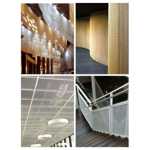 Golden Customizable Metal Decorative Stretching Mesh Panels For Cabinet Doors Easy To Install And Functional