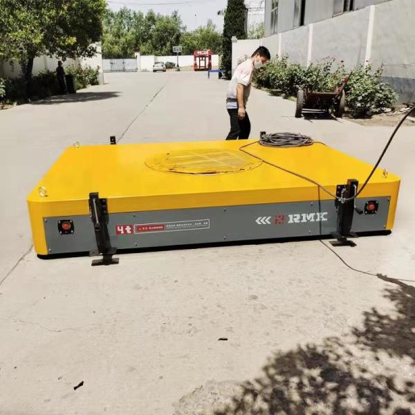 Buy Wireless Control Battery Transfer Trolley , 4 Tons Small Load Material Handling Cart at wholesale prices
