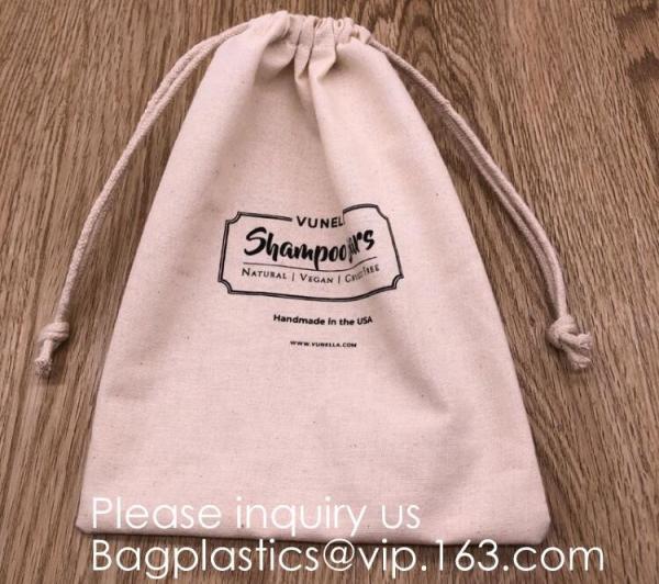 Reusable ECO Friendly 100% Cotton Double Drawstring Muslin Bags,Linen Gift Sachets Favors Pouches Party Wedding Jewelry