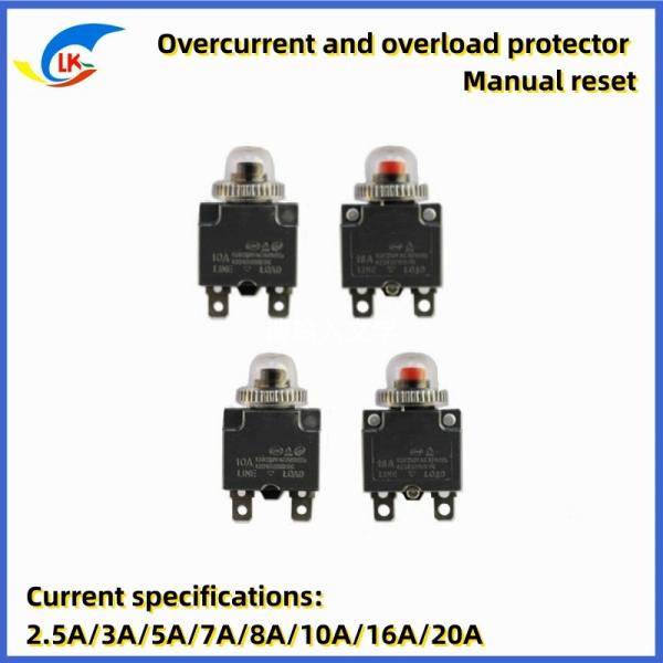 Buy Overcurrent Overload Switch 10A Current Protector KYB8 Current Waterpr at wholesale prices