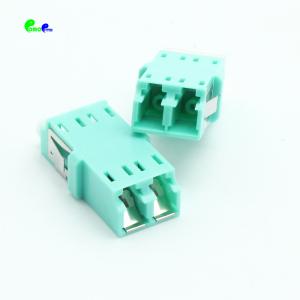 LC UPC Inner Shutter Optical Cable Adapter Duplex Without Flange