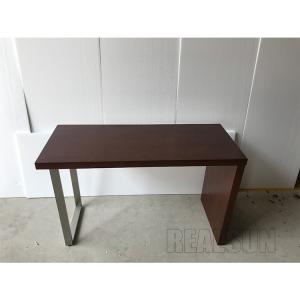 Quality Wood Venner Home Computer Desks , Hotel Writing Desk Table With Glass Top for sale