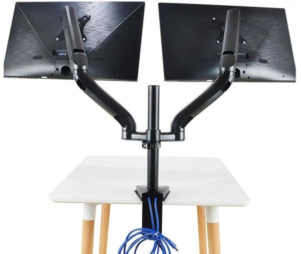 Buy OEM LCD Monitor Lift , Telescopic Multi - Function Alloy Dual-Screen Display Computer Stand Rotary Lifting Bracket at wholesale prices