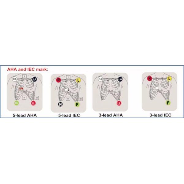 Pateint Monitor One Piece ECG Cables And Leadwires for Spacelabs Ultraview