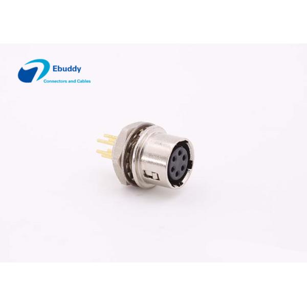 6pin circular connectors CCD camera power supply PCB socket HR10A-7R-6SB