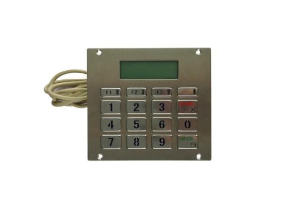 Buy High Performance Metal Keypad With 2 X 16 LCD Display / SPI Bus Brushed Material at wholesale prices
