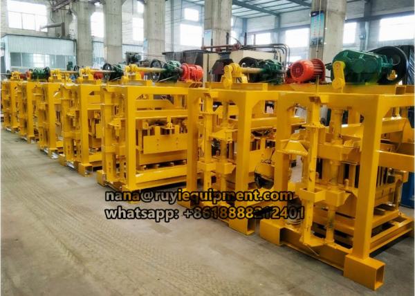 Buy semi-automatic concrete block machine for hollow blocks paving blocks at wholesale prices