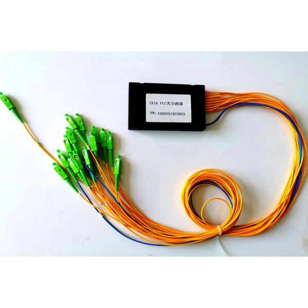 High Reliability Fiber Cable Splitter 2X16 SC APC Low Polarization Dependent Loss