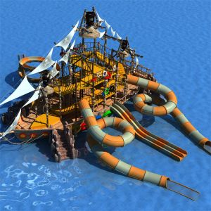 Quality Fiberglass Aqua Park Slide for sale