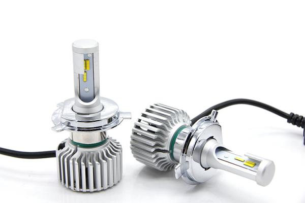 Buy Three color Five Function CSP Led Chip T5 Led Headlight H4 Car Headlight at wholesale prices