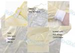 Ultrasonic Sewing Yellow Isolation Gowns , Isolation Waterproof Disposable Lab