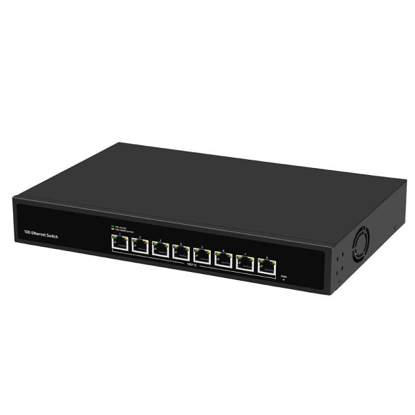 Unmanaged Rack Mounted 10G Ethernet Switch with AC100V-240V Power Input and 1G/2