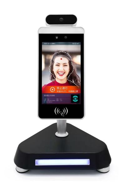 Buy Face Capacity Dual Ai Camera 8 '' Lcd Face Recognition Device With No Contact Infrared Thermometer When Wearf Face Mask at wholesale prices