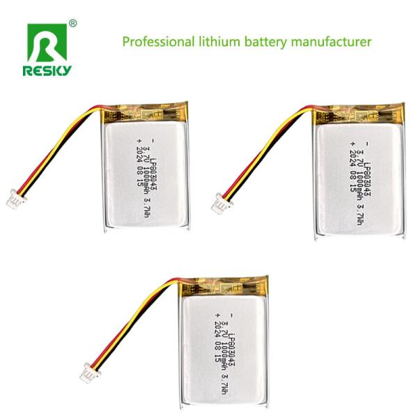 Prismatic Lipo Battery Pack 803043 803040 1000mAh 3.7V 7.4V 7.4wh