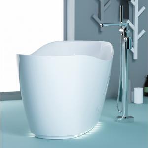 China Modern White Free Standing Bathtub With Center Drain Placement Customized Color on sale