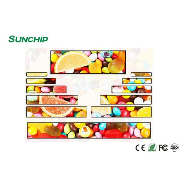 Ultra Wide Stretched Bar LCD Display Supermarket Shelf Edge HD Advertising Player