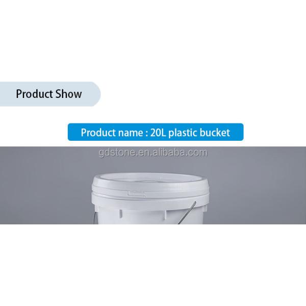 Top Dia 30cm 20 Litre Paint Bucket With Handle 90 Mils Thick