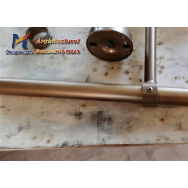 Rome Pole Overhang Partitions Coil Drapery Curtains Antique Bronze Aluminium Steel