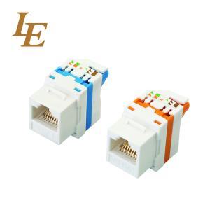 China CAT5E CAT6 UTP Keystone Jack With Shutter For Ethernet Network on sale