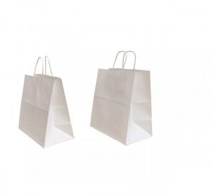 Quality Portable Kraft Paper Handbag Takeaway Shopping Gift Bag Packaging ODM for sale