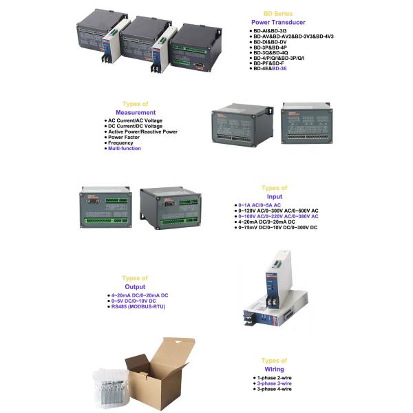 Analog Signal BD Electric Current Transducers Measure Leakage Current