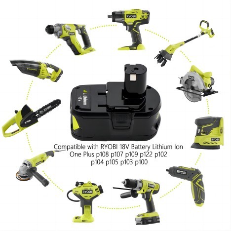 Deep Cycle Practical Charging Drill Battery , 18V 4000MAH Cordless Power Tool Battery