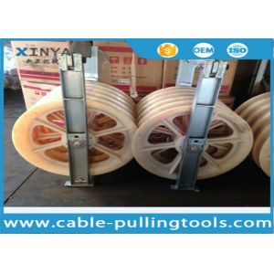 Quality Large Diameter Bundled Conductor Pulley Power Line Stringing Equipment Block With Five Nylon Wheel 660mm for sale