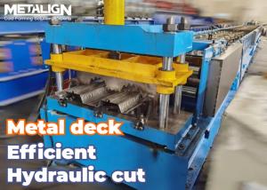 15m/Min High Speed Deck Roll Forming Machine With Custom Embossing And Hydraulic Cutting