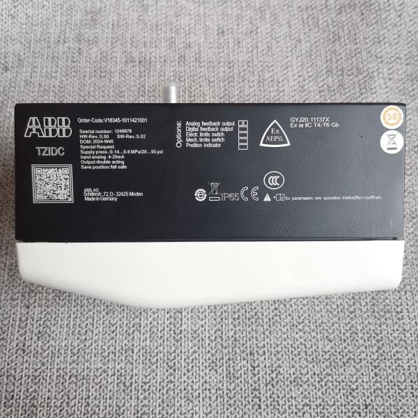 ABB TZIDC Electric Pneumatic Locator V18345-011421001 Input Pressure 0.14... 0.6 MPa