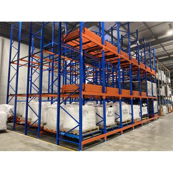 Last In First Out Push Back Racking Warehouse Storage Pallet Racking CE TUV Approved