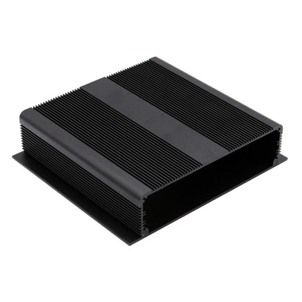 RoHs Practical Aluminum Electronic Enclosures Anodized Black