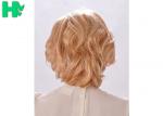 Loose Curly Wavy Short Synthetic Wig Natural Hairline , Non - Remy Hair Grade