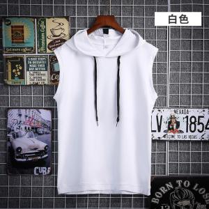 Quality Fashion Sleeveless Casual Hoodies Outdoor Gym Tank Tops For Man for sale