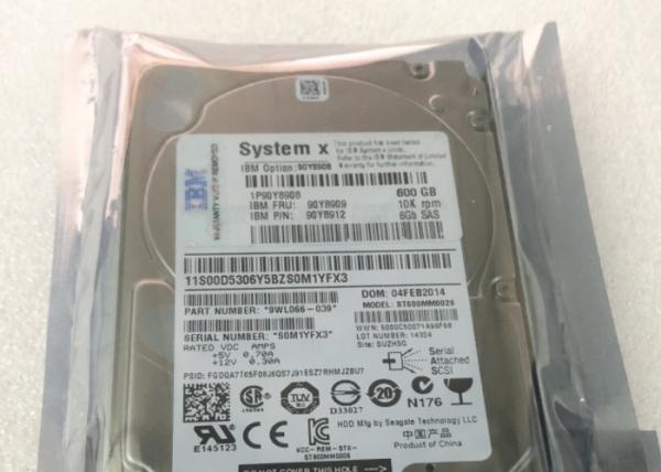 Buy 600G 10K SAS 2.5 Server Hard Disk , IBM Laptop Hard Drive A3EF 90Y8910 90Y8908 at wholesale prices