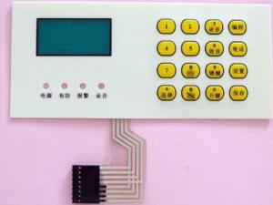 China Custom 3m Adhesive Tactile Membrane Switch Remote Control Keyboard Panel on sale