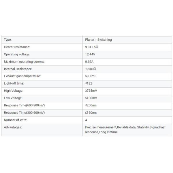 OEM 0258030289 4 Wire Automotive Oxygen Sensors For ME17 ECM Upstream