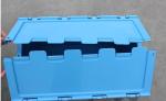 Big plastic nested and stacked storage boxes and bins
