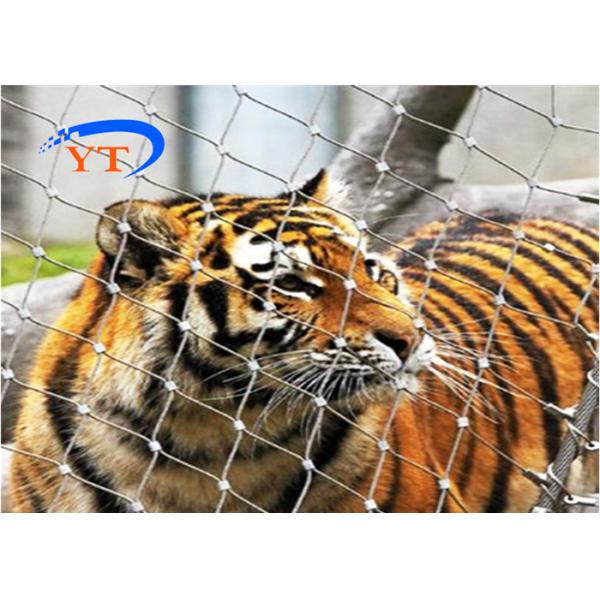 Polish Animal Wire Mesh 304 316 Inox Cable Webnet Zoo Enclosure Mesh